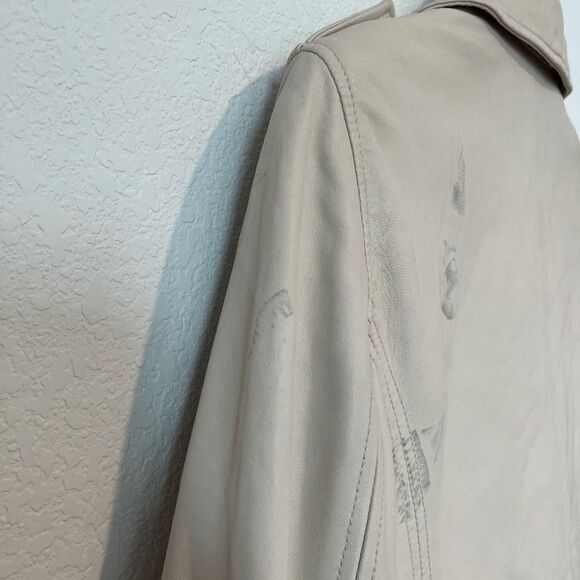 IRO Han Lamb Leather Motorcycle Zip-Up Jacket Women's Size 40 US 8 - Picture 13 of 16